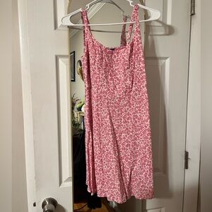 floral pink dress